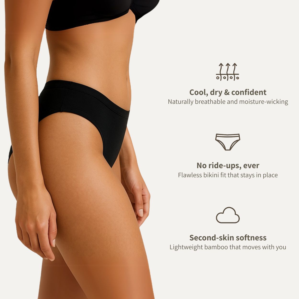 Cooling Bamboo Classic Bikini – Stays Dry All Day
